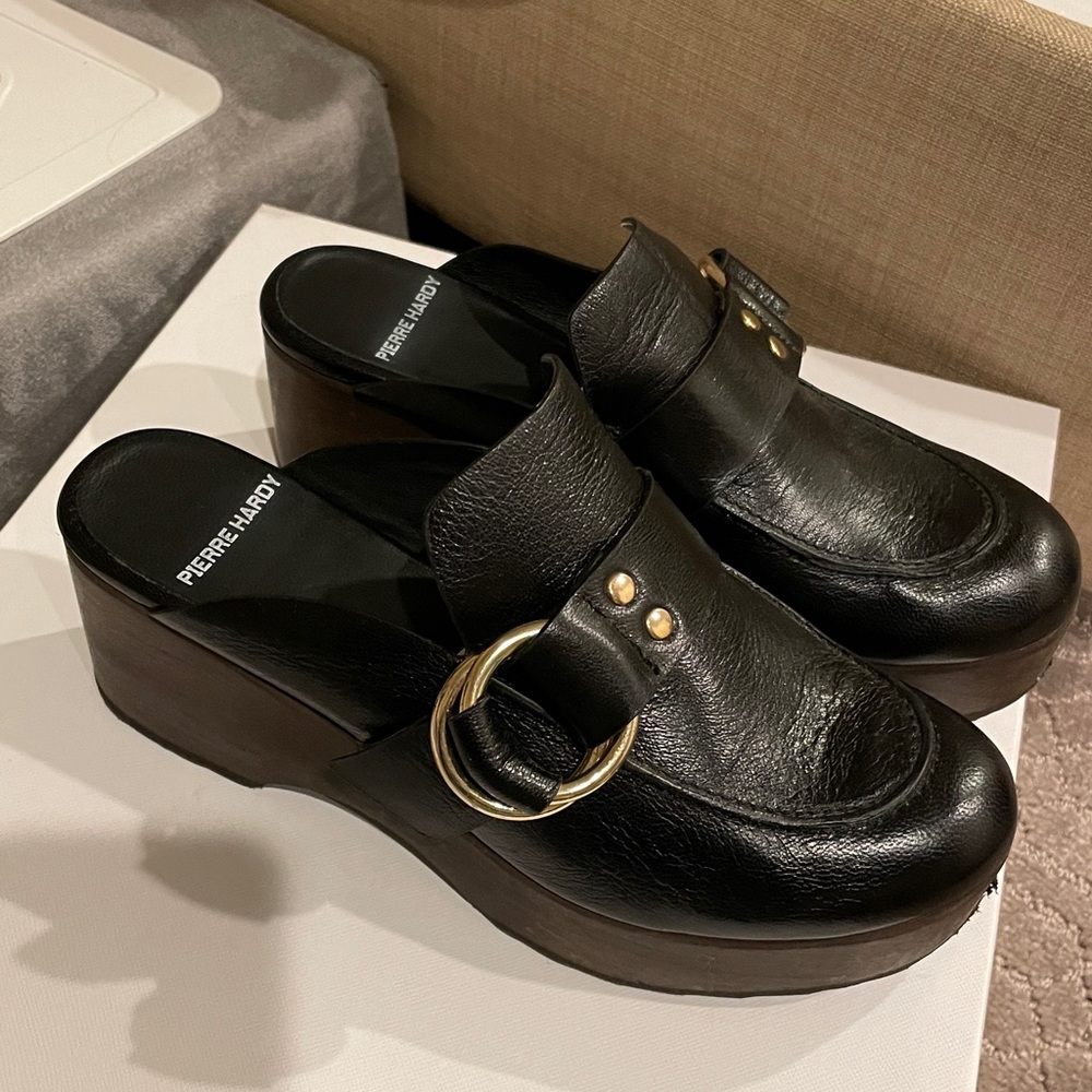 Pierre Hardy mule buckle clog sz 37